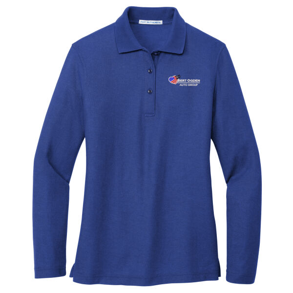 Port Authority® Ladies Silk Touch™ Long Sleeve Polo Thumbnail