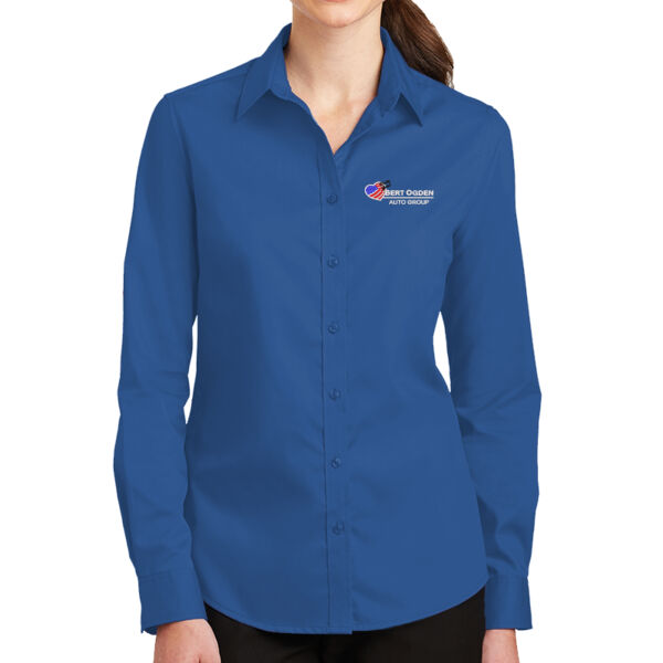 Port Authority® Ladies SuperPro™ Twill Shirt Thumbnail